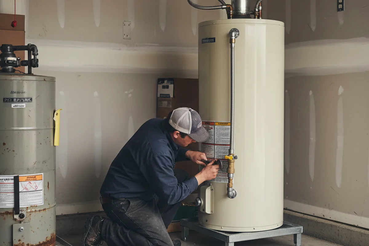 Water heater and shutoff valve replacement in Antioch